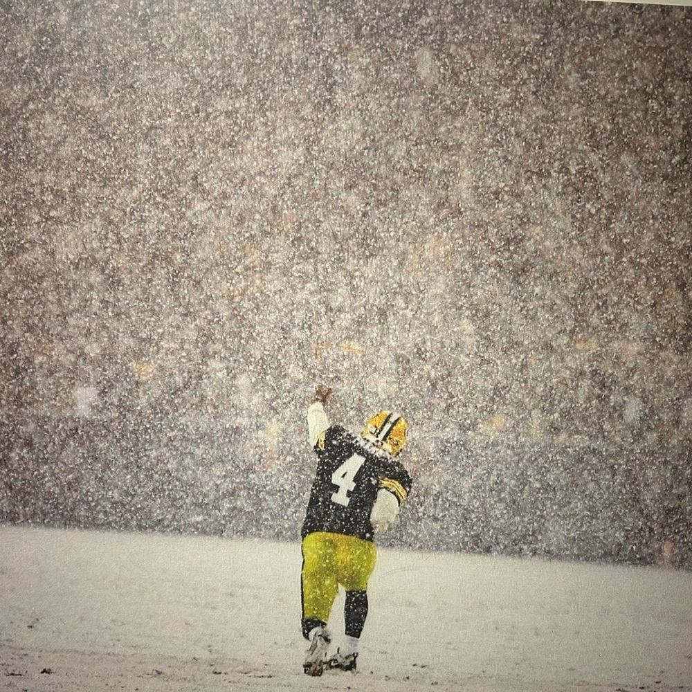 Snowy Football Art Print